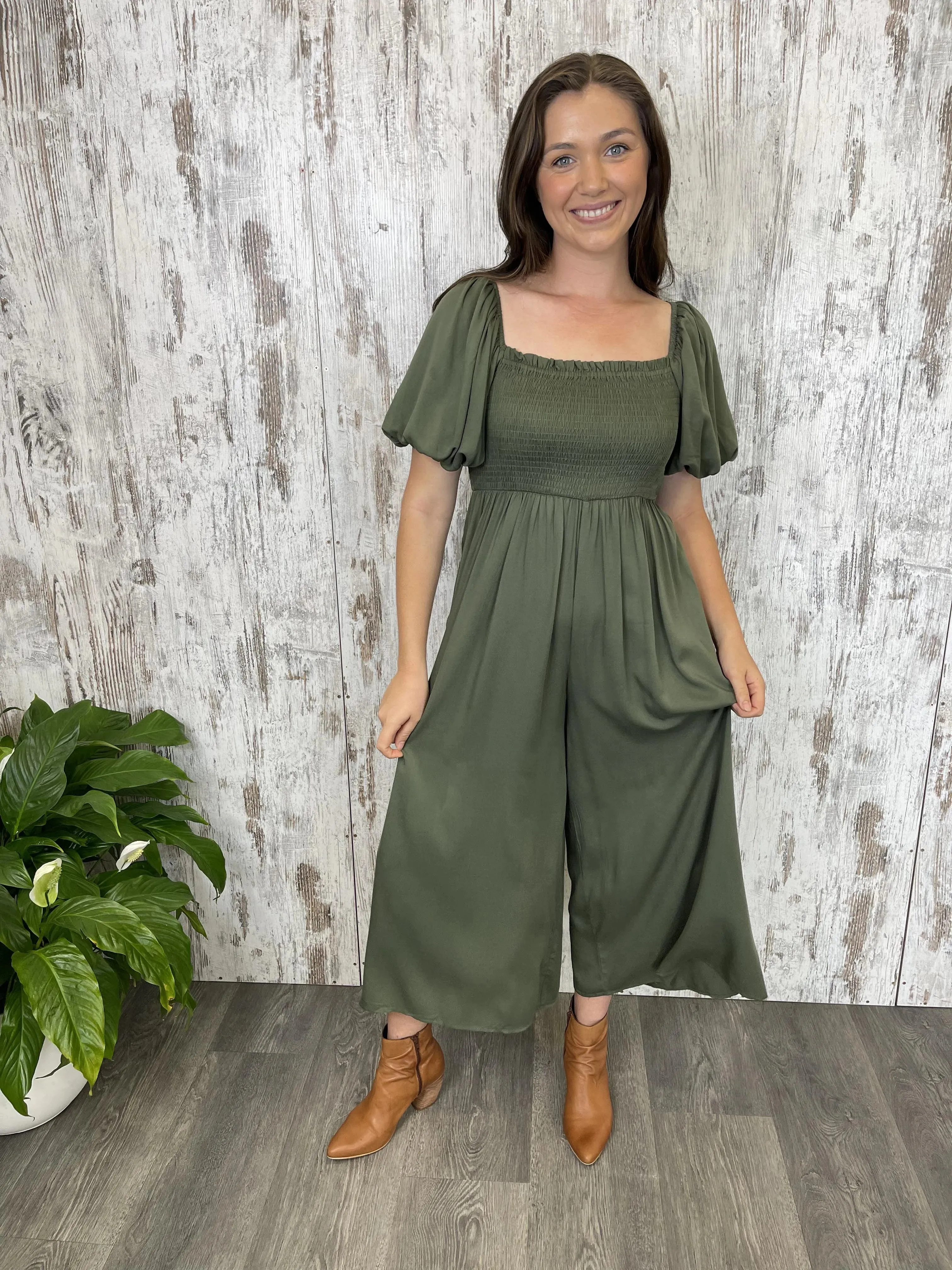 Sienna Jumpsuit - Khaki