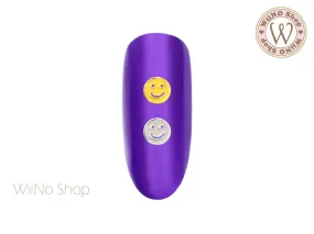 Smiley Face Ultra Thin Nail Art Metal Decoration- 25 pcs