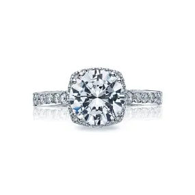 Tacori Platinum Dantela Collection Diamond Halo Semi-Mount Engagement Ring (Setting Only)