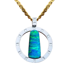 'The Circle of Power' Boulder Opal Necklace