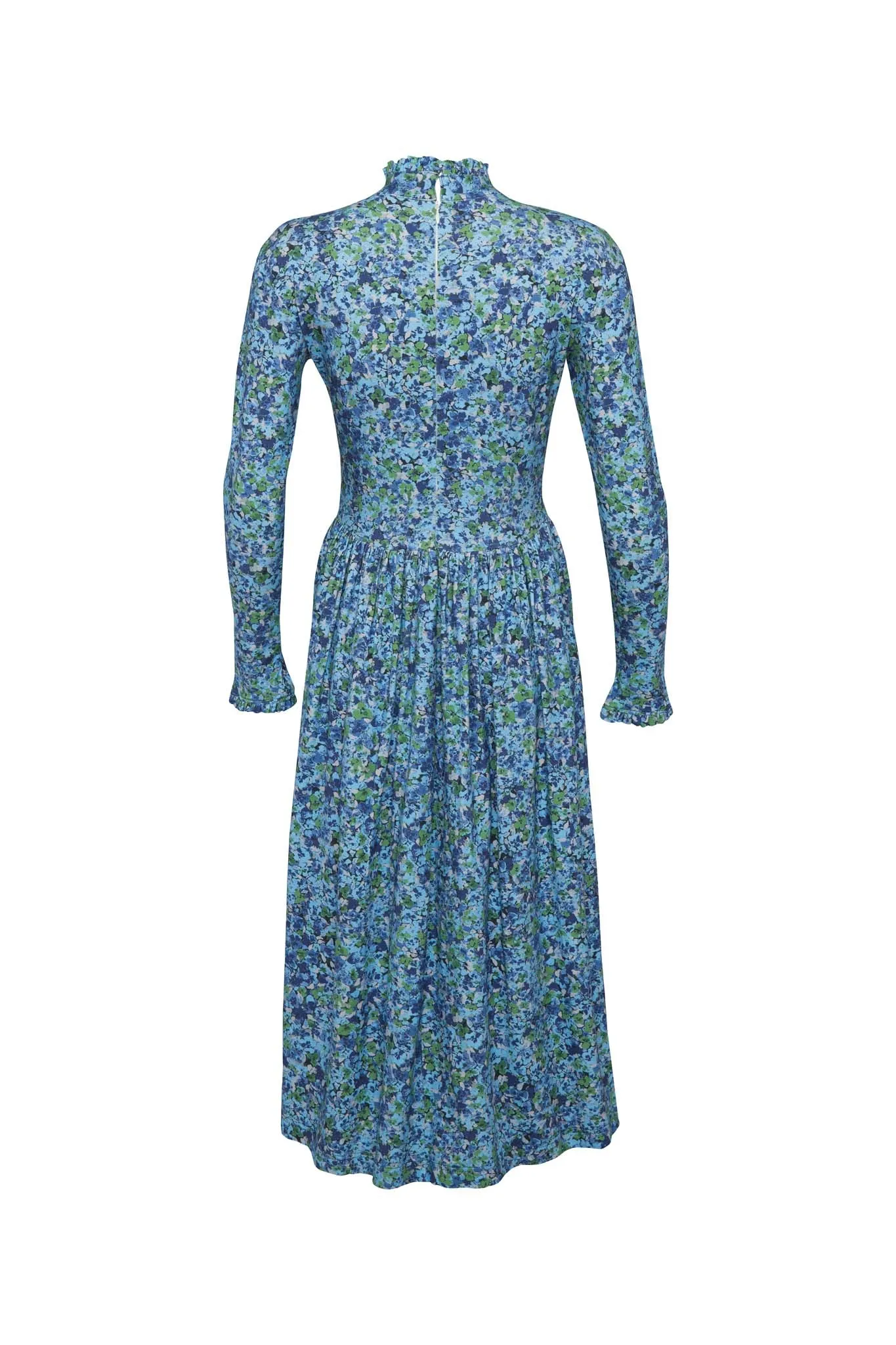 THE TMAPLA MIDI DRESS - FLORAL EXPLOSION BLUE