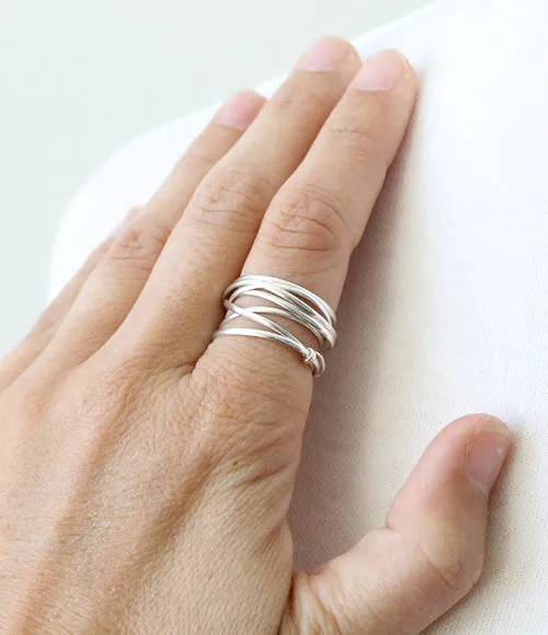 Thick Nested Wire Ring