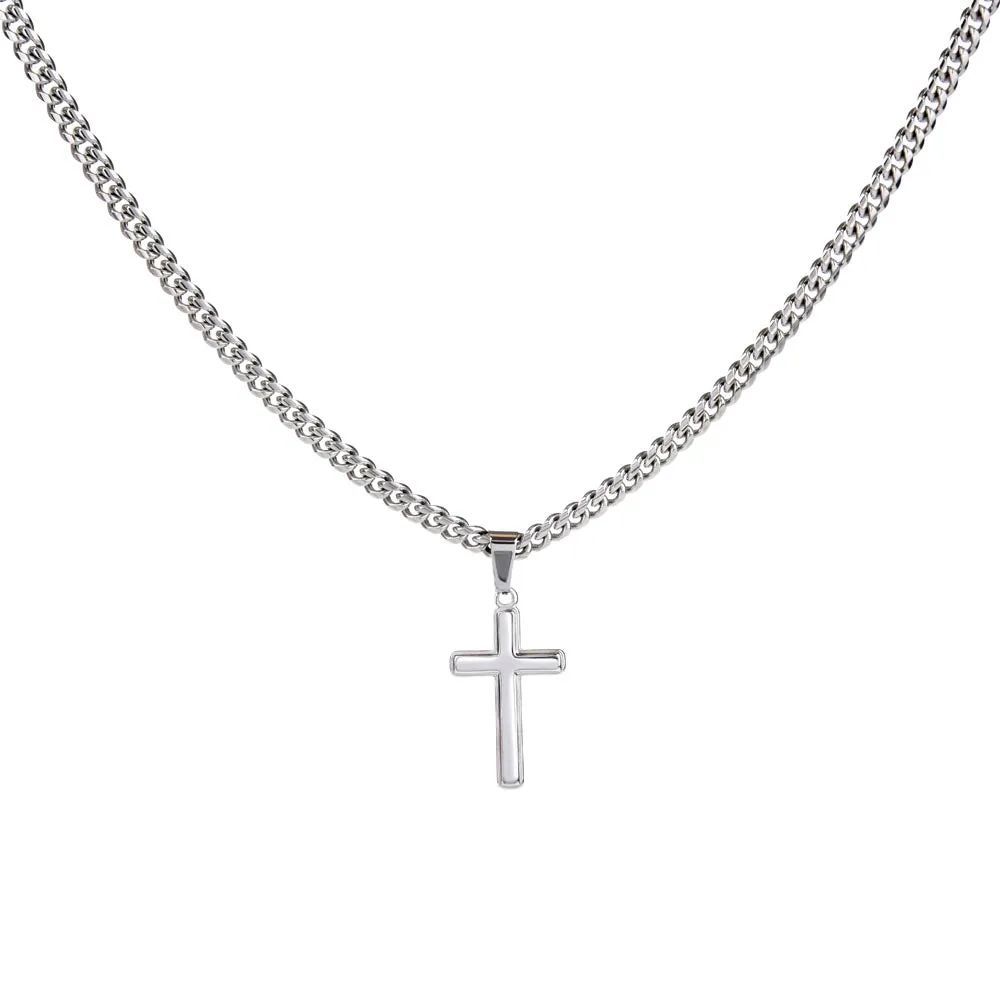 To My Husband Artisan Cross Necklace from Wife, When We Get to the End of Our Lives