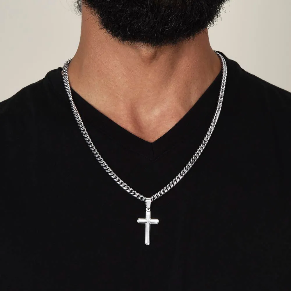 To My Husband Artisan Cross Necklace from Wife, When We Get to the End of Our Lives