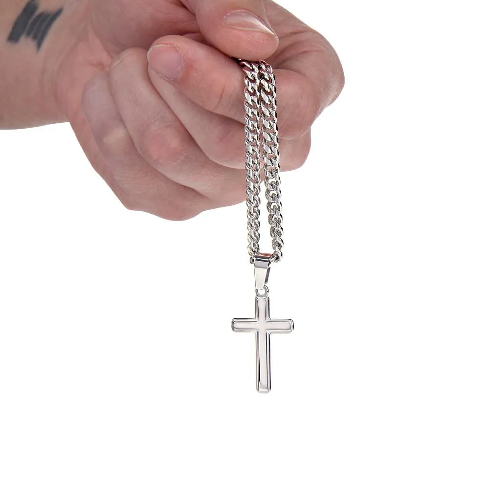 To My Husband Artisan Cross Necklace from Wife, When We Get to the End of Our Lives