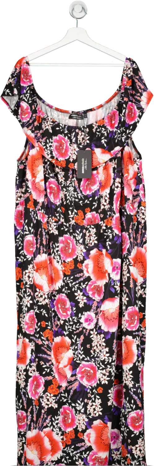 Ulla Popken Multicoloured Xanna Scolz Floral Print Dress UK XXXL