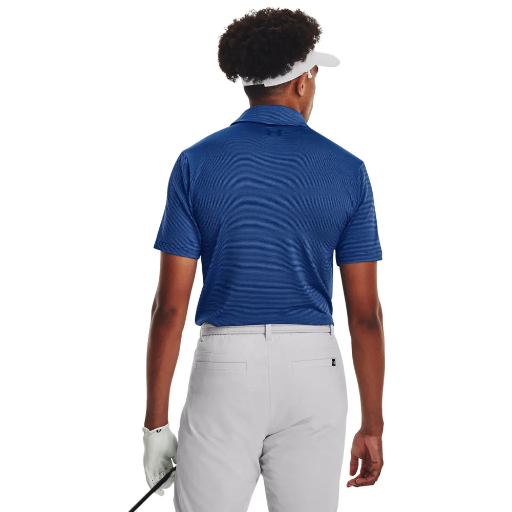 'Under Armour' Men's Playoff 3.0 Stripe Polo - Blue Mirage