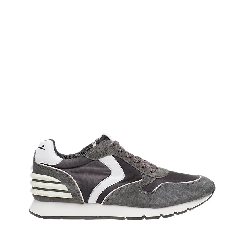 VOILE BLANCHE SNEAKERS 0012014594.03.1B31 LIAM POWER VELOUR-NYLON GRIGIO-BIANCO