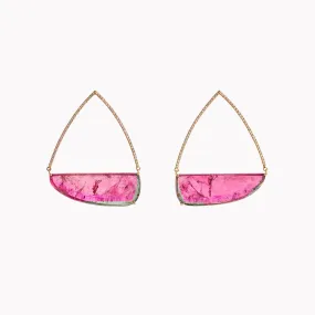 Watermelon Tourmaline Earrings