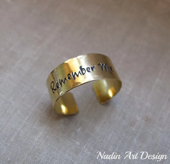 Word Ring - Adjustable Custom Band